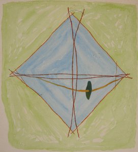 pindeskema 6, 2014 (aquarel-kridt) af Matthew Hilton