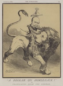 En tigger til hest! eller, oversat fra tysk (farve litho)