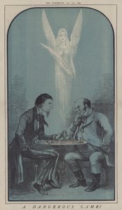 Et farligt spil! (farve litho) af Matthew
