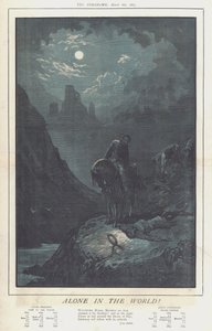 Alene i verden! (farve litho)
