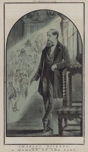 Charles Dickens (farve litho) af Matthew