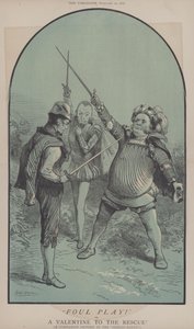 Uærligt spil! eller En Valentine til redning (farve litho) af Matthew