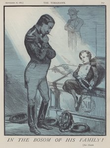 I hans families skød! (farve litho) af Matthew