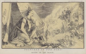 Billeder i ilden! (farve litho) af Matthew