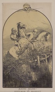 Racing død! (farve litho) af Matthew