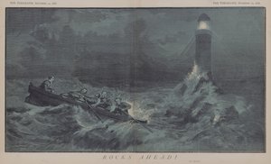 Rocks forude! (farve litho) af Matthew