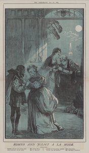 Romeo og Julie A La Mode (farve litho) af Matthew