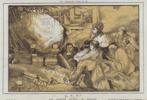 £. S. D. eller, The Accepted Religion of England (farve litho) af Matthew