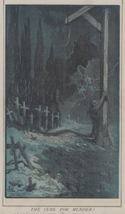 Kuren mod mord! eller, Justice Cling to the Gallows (farve litho) af Matthew