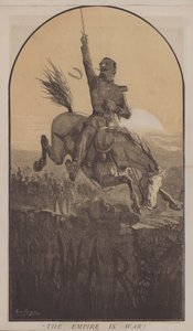 Imperiet er krig! (farve litho) af Matthew