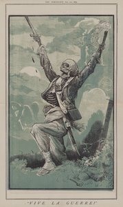 Længe leve krigen! (farve litho) af Matthew