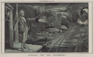 Venter på udflugten! (farve litho) af Matthew