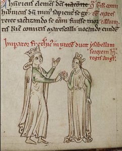 Frederik II og Isabella af England Fra Historia Anglorum, Chronica majora