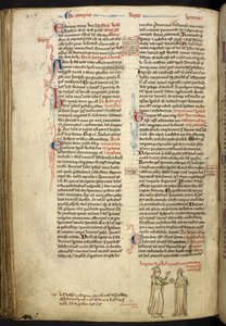 Ægteskab mellem Frederik II og Isabella af England, Royal 14 C VII, f.123v af Matthew Paris
