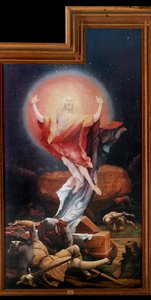 Altertavle af Issenheim (eller Isenheim): "" Opstandelsen""" Paneler af Mathis Neithardt Gothardt dit Matthias Grunewald (1480-1528) (ec.all.) 1512-1516 Colmar, Musee Unterlinden