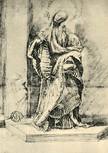 Saint Dorothy med kurv med blomster, c1520, 1943. af Matthias Gruenewald