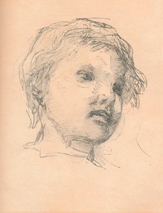 Skitse af et barn, c1920 af Matthias Marris