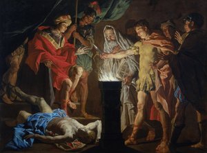 Mucius Scaevola i overværelse af Lars Porsenna