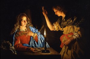 Bebudelsen, begyndelsen af det 17. århundrede. af Matthias Stomer