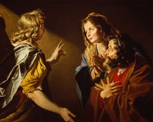Meddelelsen om Samsons fødsel, ca. 1630-1631.