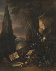 Vanitas. Stilleben i et landskab