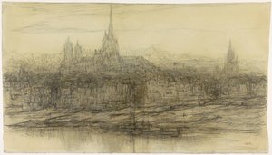 Udsigt over Rouen af Matthijs Maris