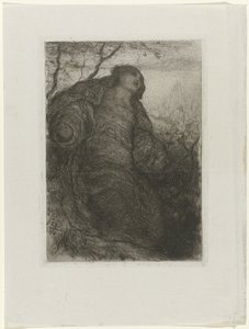 Kvinde under et træ Lady of Shalott af Matthijs Maris