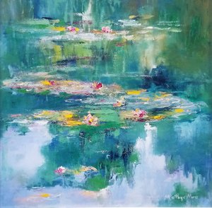 Impressionistisk liljedam af Matthys Moss