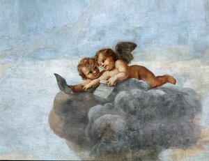 Englenes koncerter, detalje af Mattia (1613-99) Preti