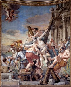Sankt Andreas Martyrium (fresko af Mattia Preti