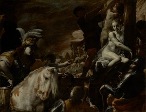 Clorinda redde Sofronia og Olindo af Mattia Preti