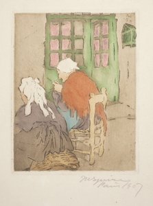 La Porte Verte (Den grønne dør) (Strikning) af Maud Hunt Squire