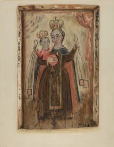 Retablo (Vor Frue af Carmel) af Maude Valle