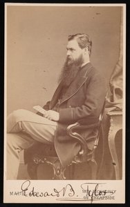 Portræt af Edward Burnett Tylor 1832-1917, mellem 1872 og 1877.
