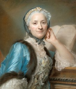 Portræt af Madame Anne-Jeanne Cassanéa de Mondonville, født Boucon (1708-1780) af Maurice-Quentin de La Tour