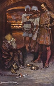 Illustration til Ivanhoe af Sir Walter Scott (farvelitografi) af Maurice (after) Greiffenhagen