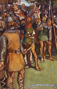 Illustration til Ivanhoe af Sir Walter Scott (farvelitografi) af Maurice (after) Greiffenhagen