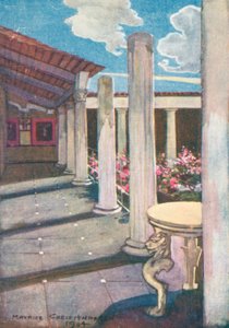 La Casa Dei Vettii, Pompeji (farvelitografi) af Maurice (after) Greiffenhagen