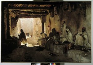 Slagterne i oasen Chelma, Biskra, Algeriet