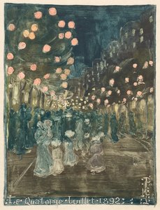 Bastilledagen, 1892. af Maurice Brazil Prendergast