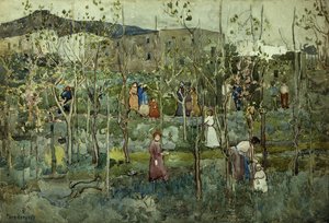 Capri, 1899 af Maurice Brazil Prendergast