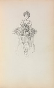 Italiensk skitsebog: Ballerina side 231, 1898-1899. af Maurice Brazil Prendergast