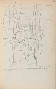 Italiensk skitsebog: Landskab side 116, 1898-1899. af Maurice Brazil Prendergast
