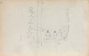 Italiensk skitsebog: Venetiansk båd side 30, 1898-1899. af Maurice Brazil Prendergast