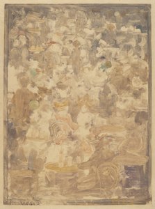 Udendørs Cafe Scene, 19001905. af Maurice Brazil Prendergast