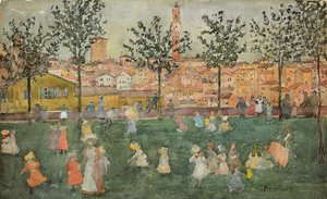 Siena, ca. 1898-99 af Maurice Brazil Prendergast