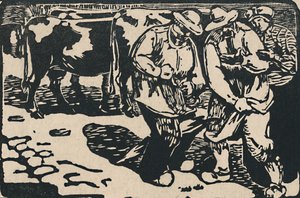 Marked i Auvergne - Fra Au Pied Des Puys, 1919 af Maurice Busset