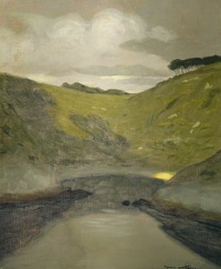 Landskab (olie på lærred)