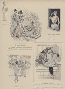 Illustration til Paris Brillant (farve litho) af Maurice Charles Mathieu Bonvoisin