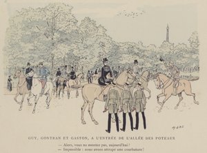 Illustration til Paris Brilliant (farve litho) af Maurice Charles Mathieu Bonvoisin